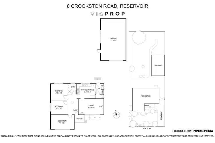Floorplan of Homely house listing, 8 Crookston Road, Reservoir VIC 3073