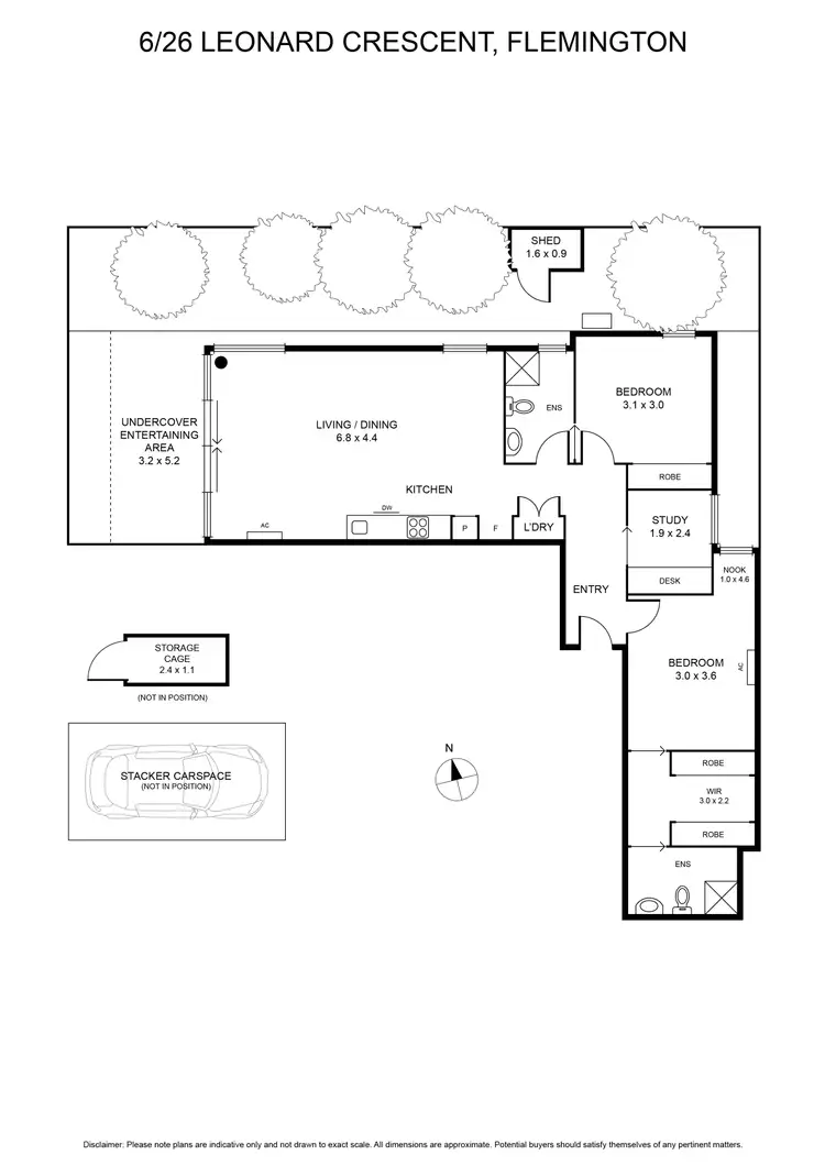 Floorplan of Homely apartment listing, 6/26 Leonard Crescent, Ascot Vale VIC 3032