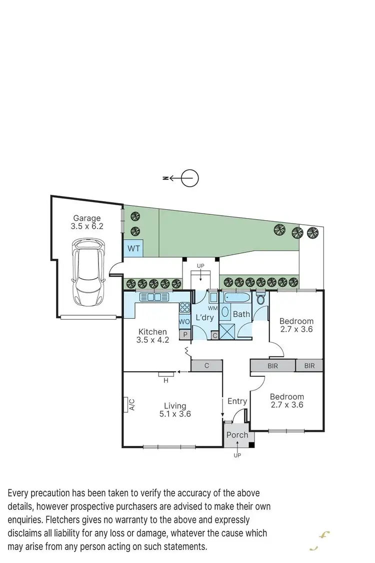 Floorplan of Homely unit listing, 2/35 Lyall Street, Cranbourne VIC 3977