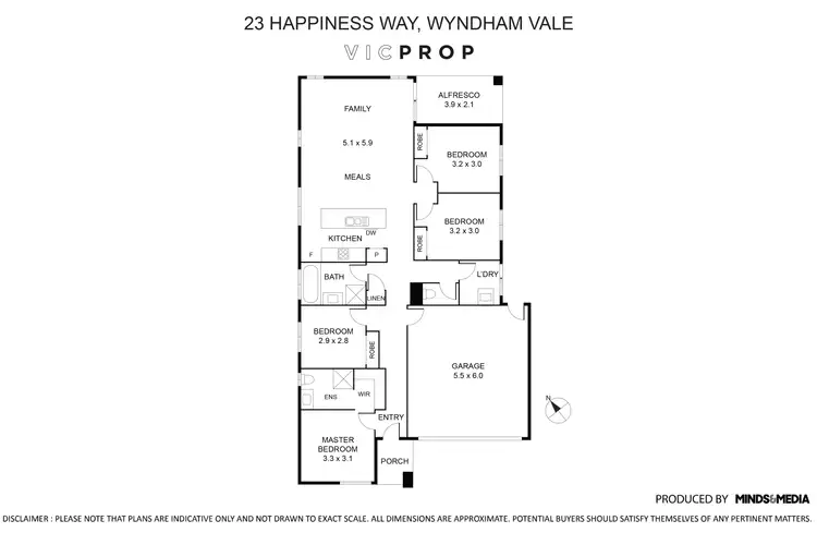 Floorplan of Homely house listing, 23 Happiness Way, Wyndham Vale VIC 3024