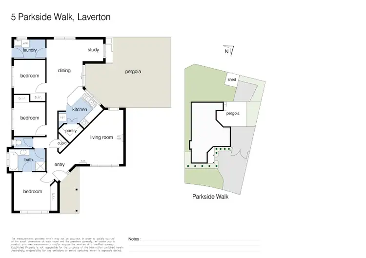 Floorplan of Homely house listing, 5 Parkside Walk, Laverton VIC 3028