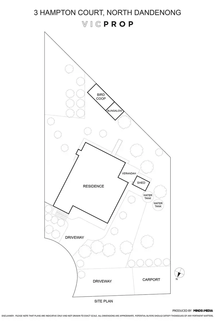 Floorplan of Homely house listing, 3 Hampton Court, Dandenong North VIC 3175