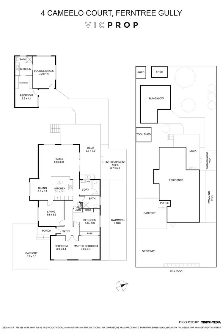 Floorplan of Homely house listing, 4 Cameelo Court, Ferntree Gully VIC 3156