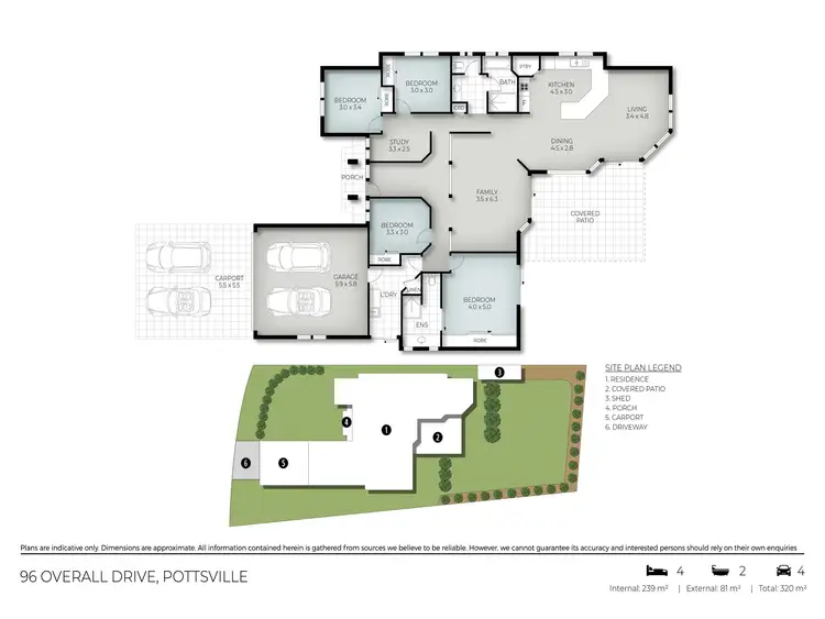 Floorplan of Homely house listing, 96 Overall Drive, Pottsville NSW 2489
