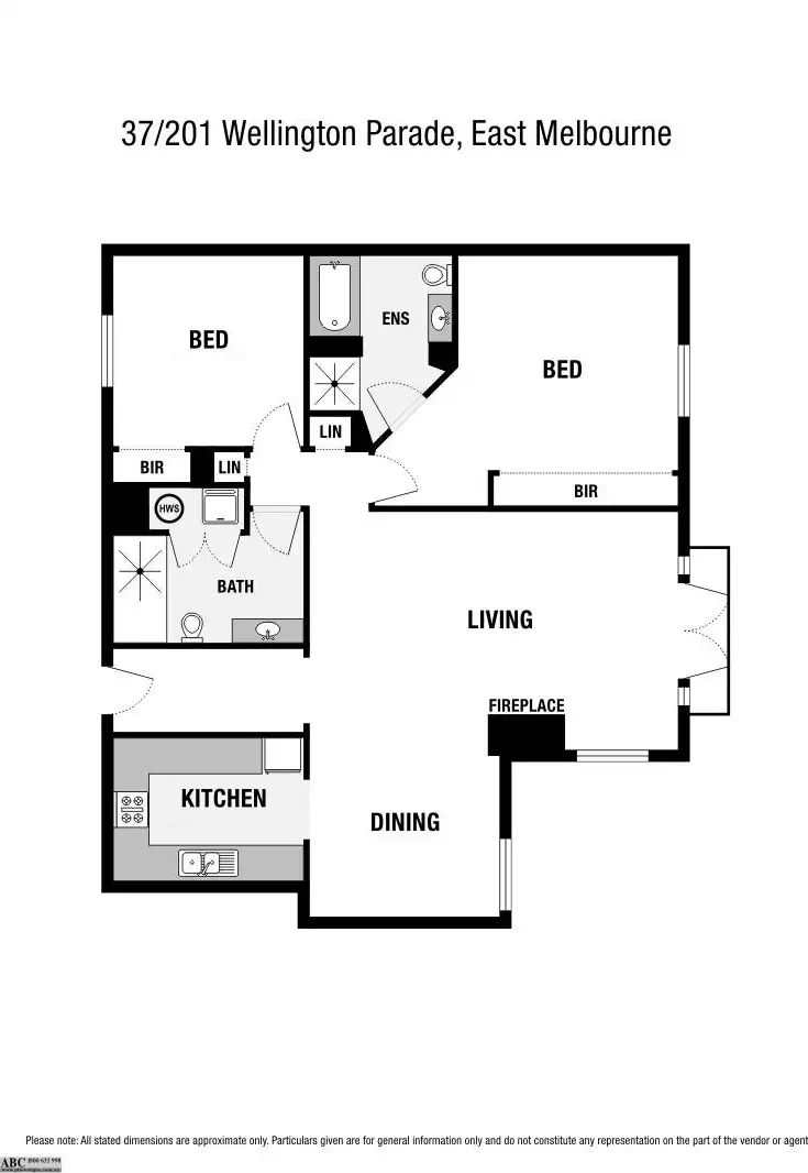 Floorplan of Homely apartment listing, 37/201 Wellington Parade South, East Melbourne VIC 3002