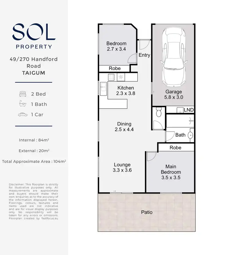 Floorplan of Homely townhouse listing, 49/270 Handford Road, Taigum QLD 4018