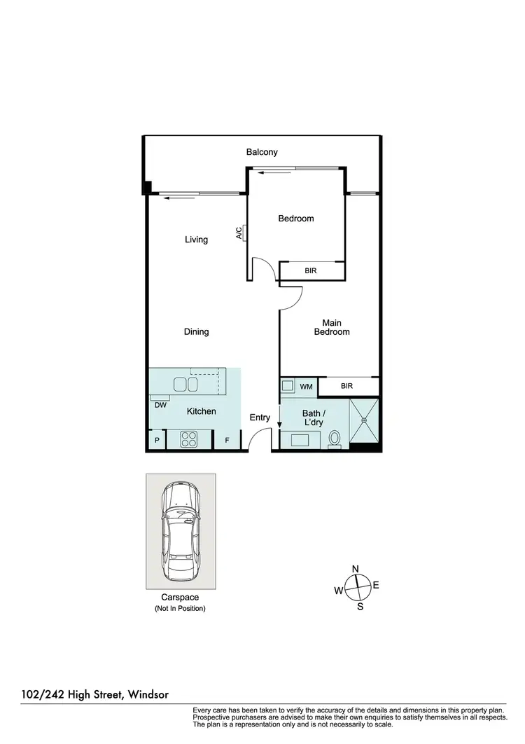Floorplan of Homely apartment listing, 102/242 High Street, Windsor VIC 3181