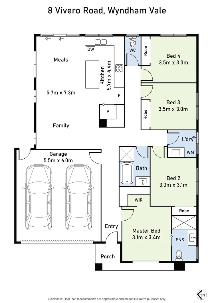 Floorplan of Homely house listing, 8 Vivero Road, Wyndham Vale VIC 3024