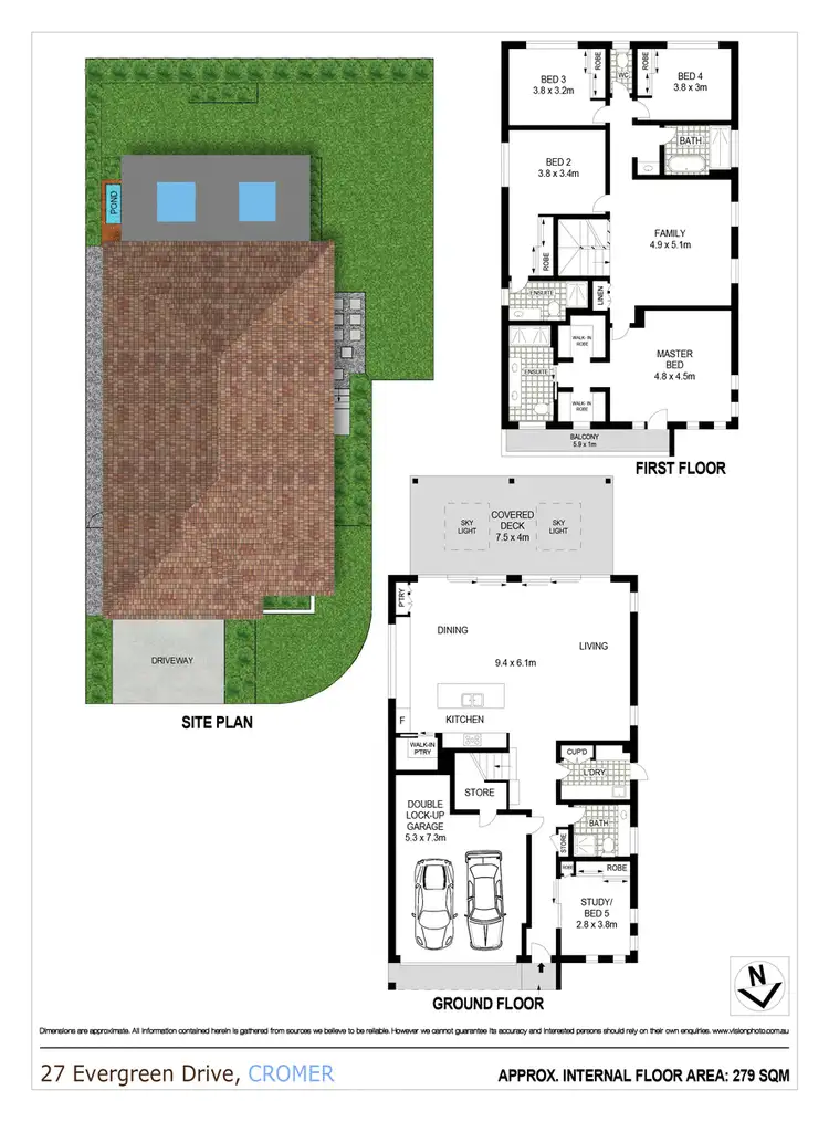 Floorplan of Homely house listing, 27 Evergreen Drive, Cromer NSW 2099