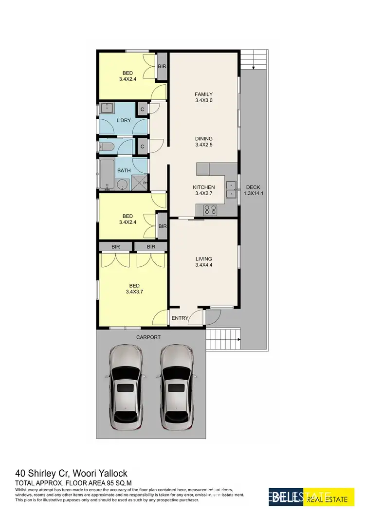 Floorplan of Homely house listing, 40 Shirley Crescent, Woori Yallock VIC 3139
