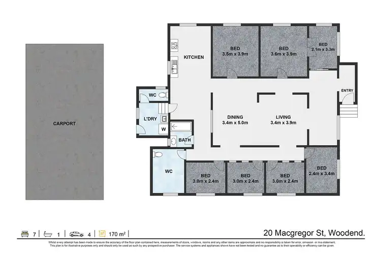 Floorplan of Homely house listing, 20 Macgregor Street, Woodend QLD 4305