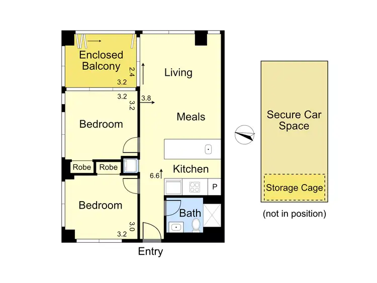 Floorplan of Homely apartment listing, 319/31 Wellington Street, Collingwood VIC 3066