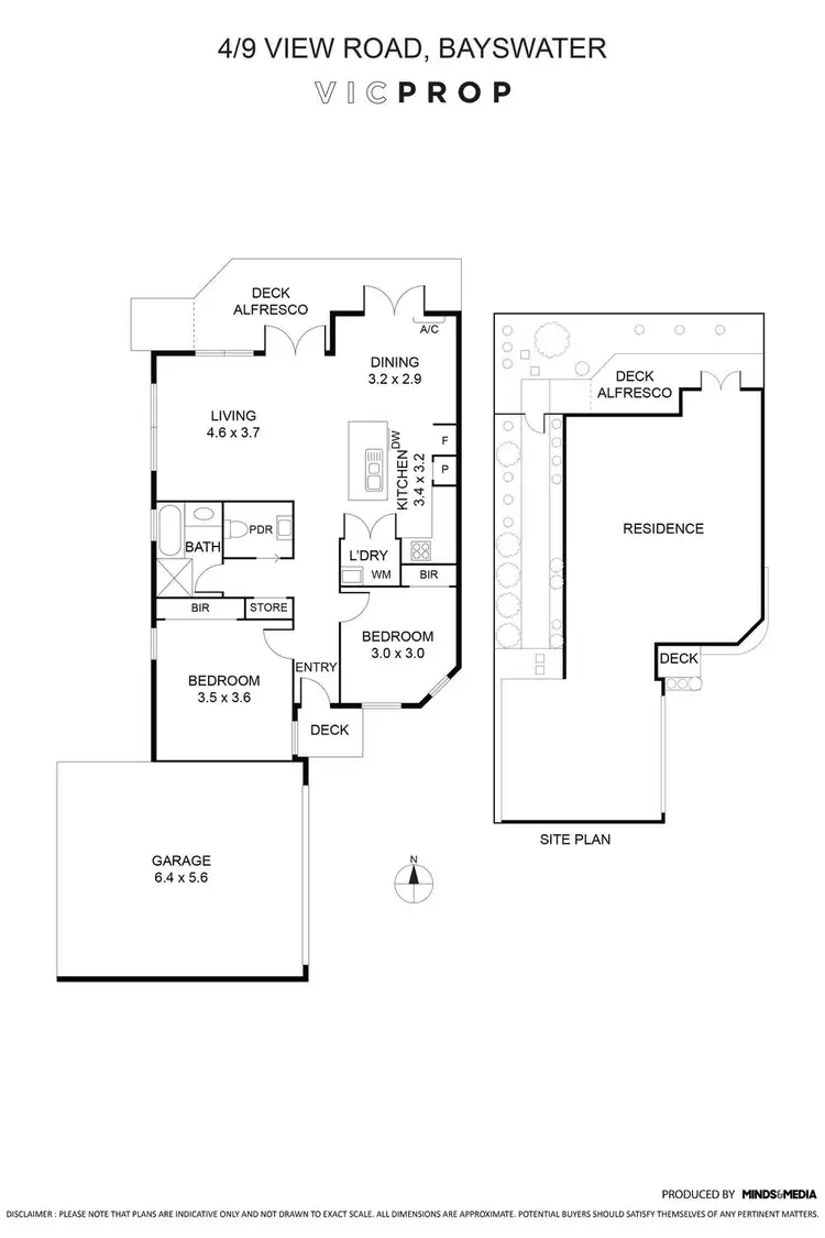 Floorplan of Homely unit listing, 4/9 View Road, Bayswater VIC 3153
