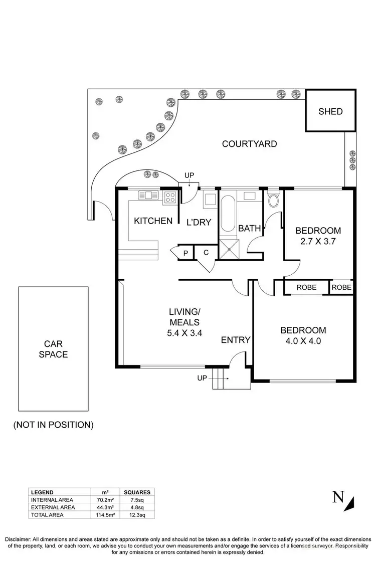 Floorplan of Homely unit listing, 2/24 Harrison Street, Mitcham VIC 3132