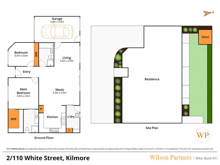 Floorplan of Homely unit listing, 2/110 White Street, Kilmore VIC 3764