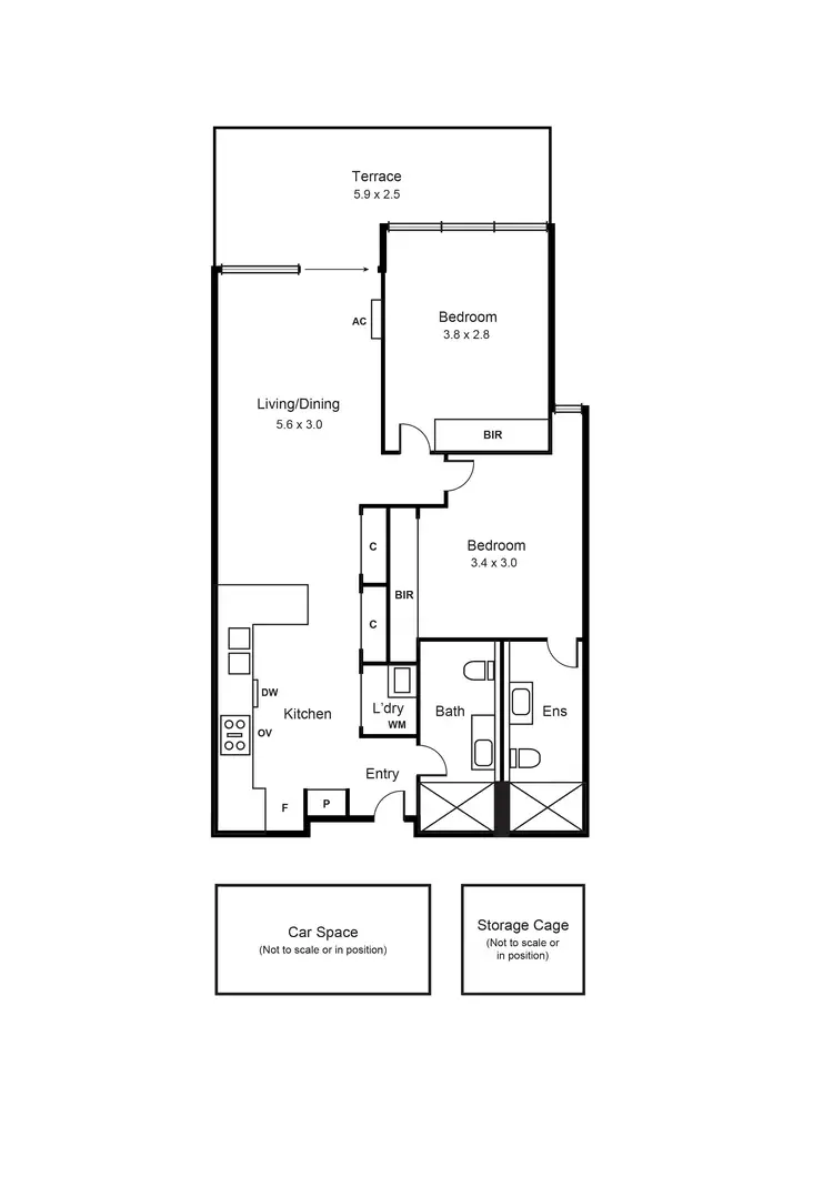 Floorplan of Homely apartment listing, 110/8 Elliott Avenue, Carnegie VIC 3163