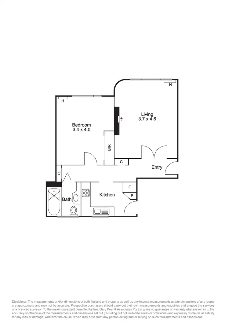 Floorplan of Homely apartment listing, 12/38 Mitford Street, Elwood VIC 3184