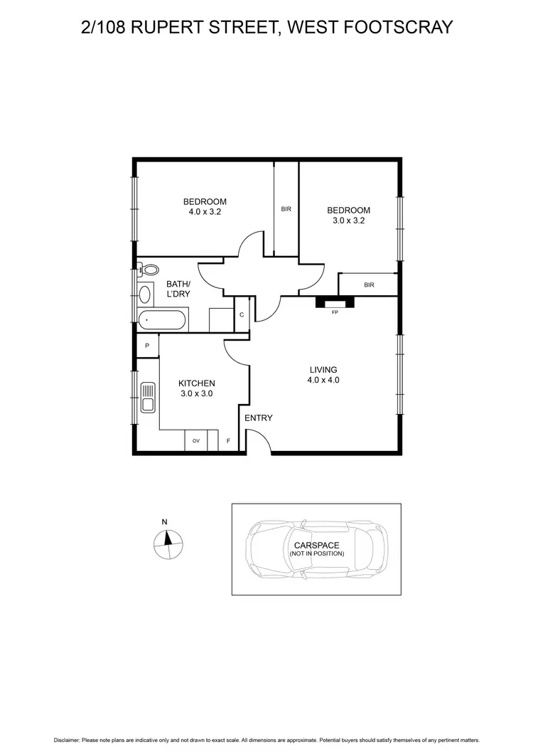 Floorplan of Homely unit listing, 2/108 Rupert Street, West Footscray VIC 3012