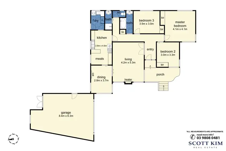 Floorplan of Homely house listing, 3 Orrell Court, Mount Waverley VIC 3149