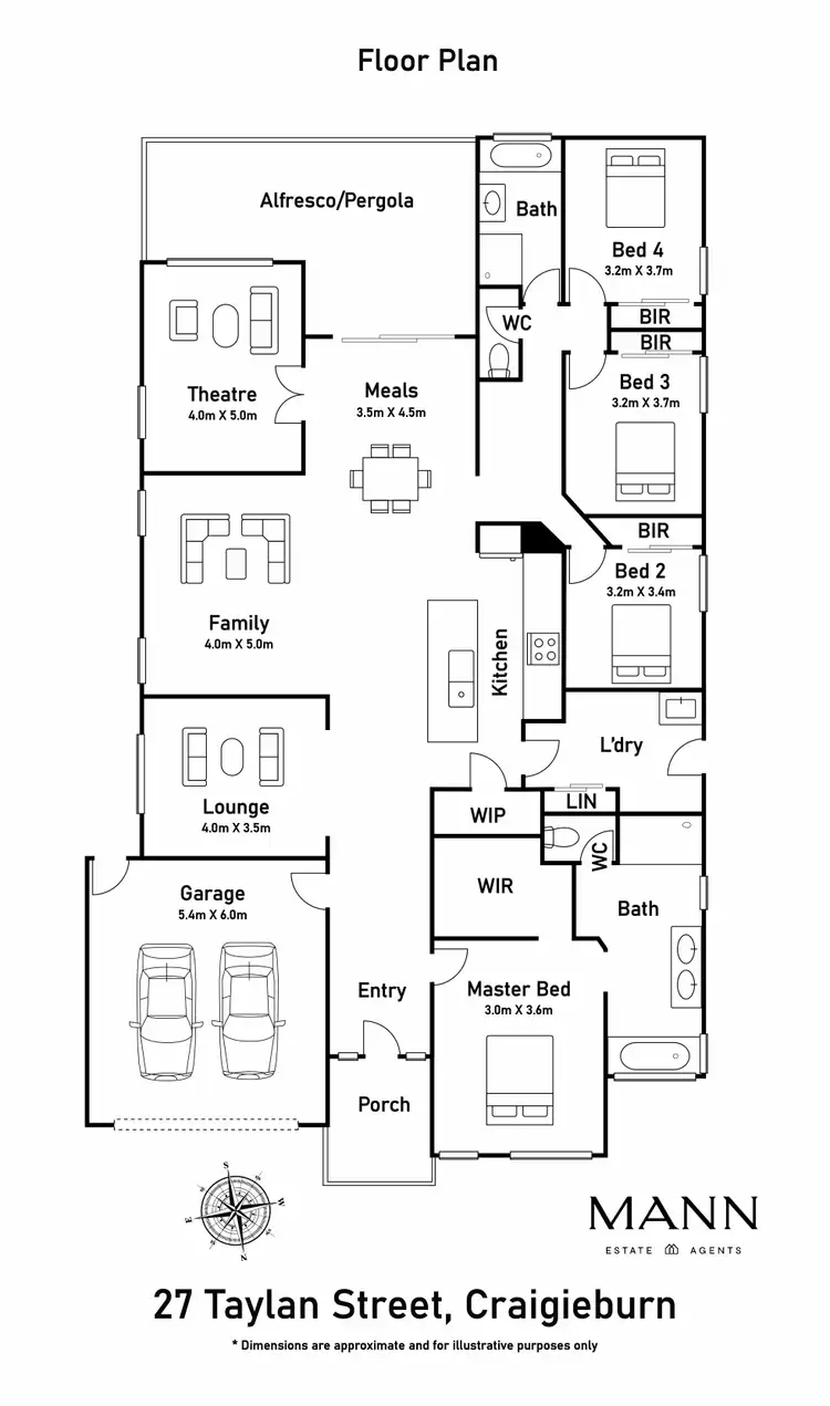 Floorplan of Homely house listing, 27 Taylan Street, Craigieburn VIC 3064