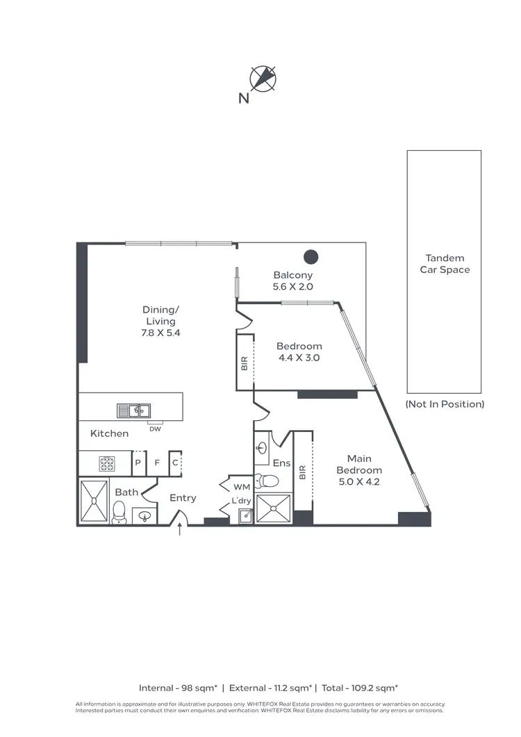 Floorplan of Homely apartment listing, 1101/8 Marmion Place, Docklands VIC 3008