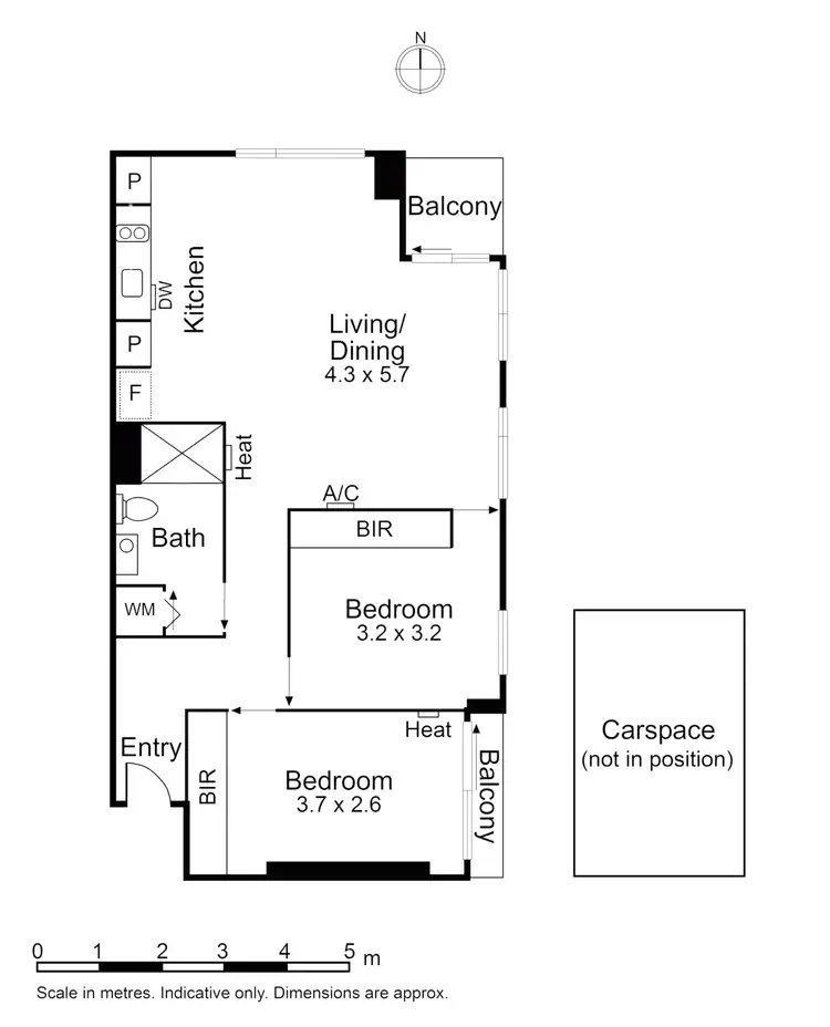 Floorplan of Homely apartment listing, 613/162 Albert Street, East Melbourne VIC 3002