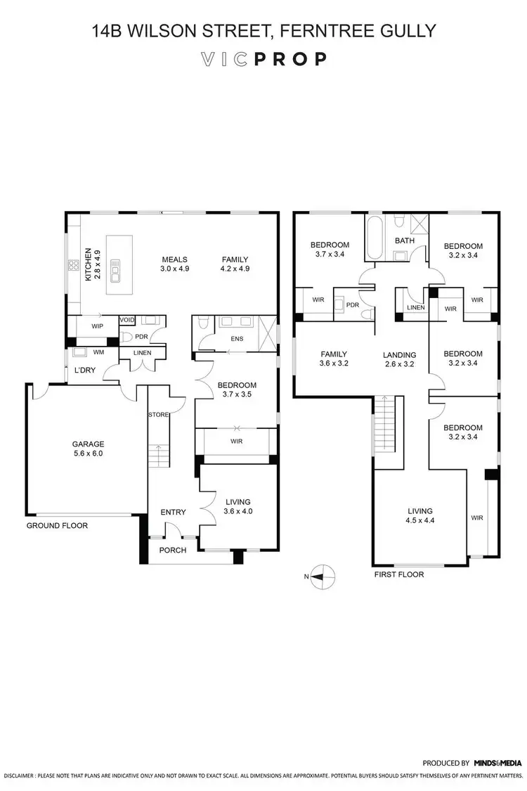 Floorplan of Homely house listing, 14B Wilson Street, Ferntree Gully VIC 3156