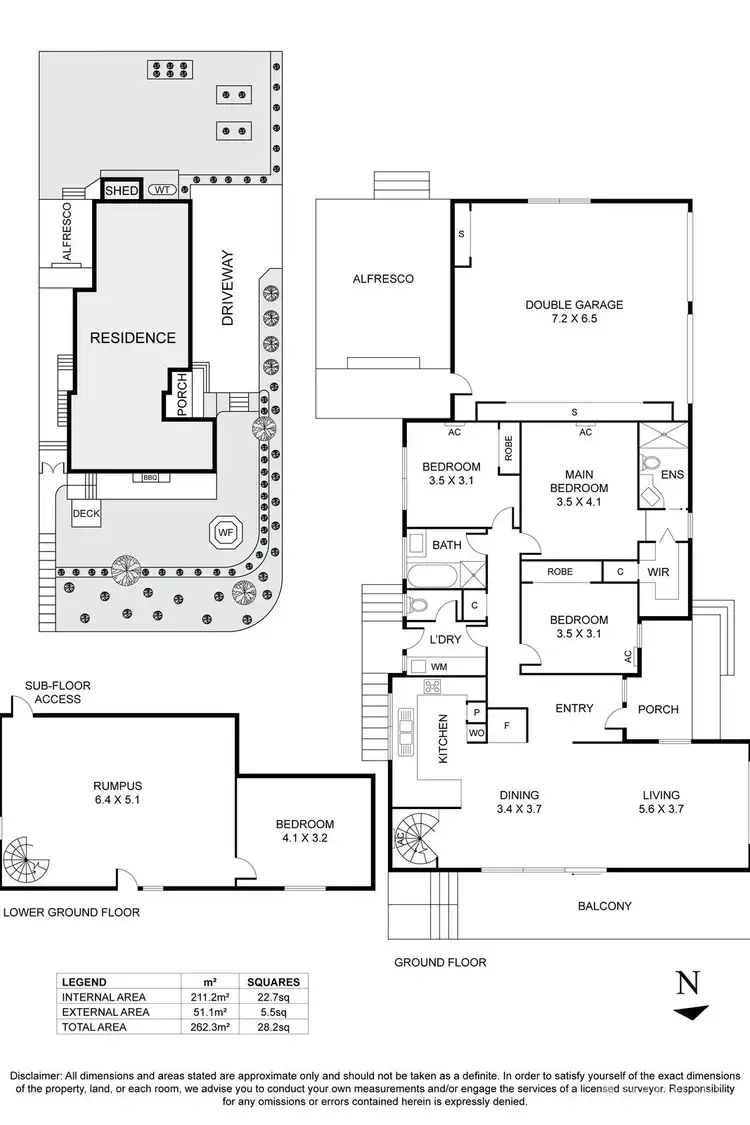 Floorplan of Homely house listing, 51 Melview Drive, Ringwood North VIC 3134