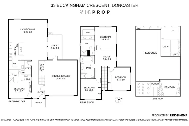 Floorplan of Homely house listing, 33 Buckingham Crescent, Doncaster VIC 3108