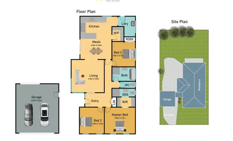 Floorplan of Homely house listing, 1 Dunvegan Drive, Kurunjang VIC 3337
