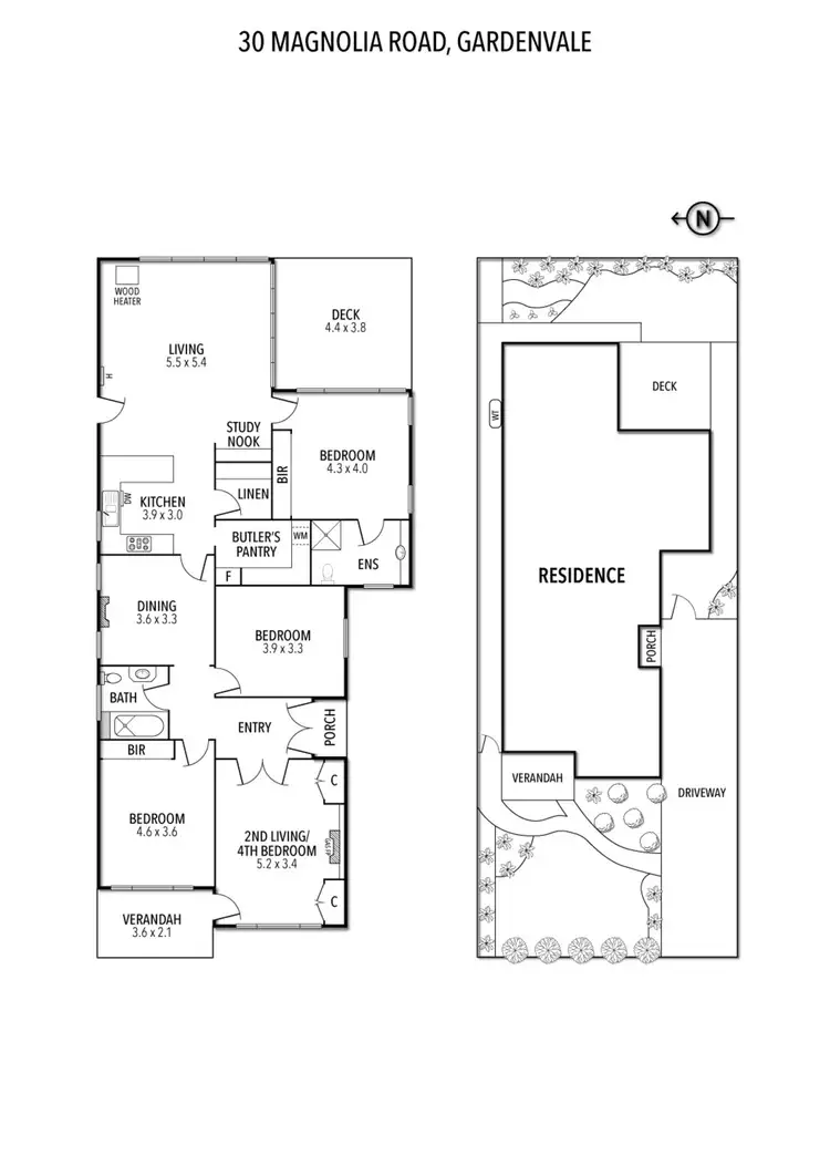 Floorplan of Homely house listing, 30 Magnolia Road, Gardenvale VIC 3185