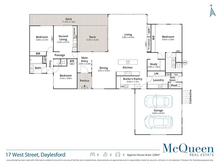 Floorplan of Homely house listing, 17 West Street, Daylesford VIC 3460