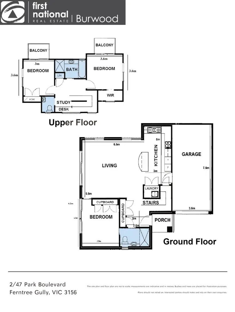 Floorplan of Homely townhouse listing, 2/47 Park Boulevard, Ferntree Gully VIC 3156