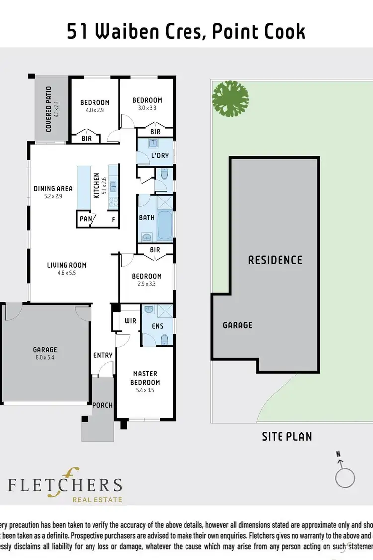 Floorplan of Homely house listing, 51 Waiben Crescent, Point Cook VIC 3030