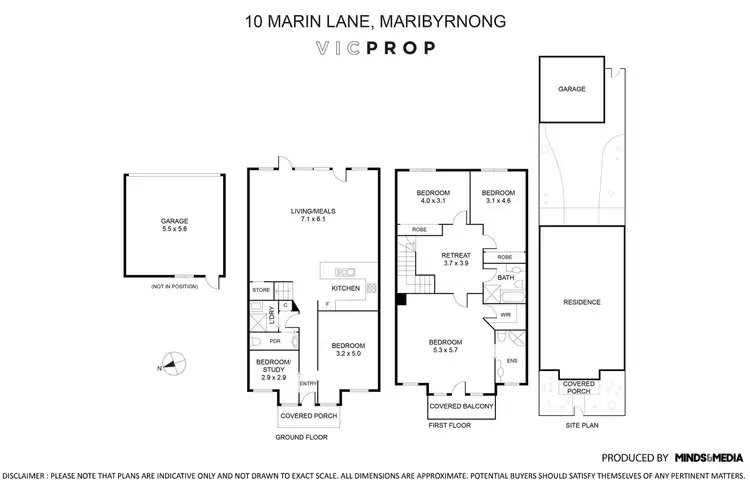 Floorplan of Homely house listing, 10 Marin Lane, Maribyrnong VIC 3032