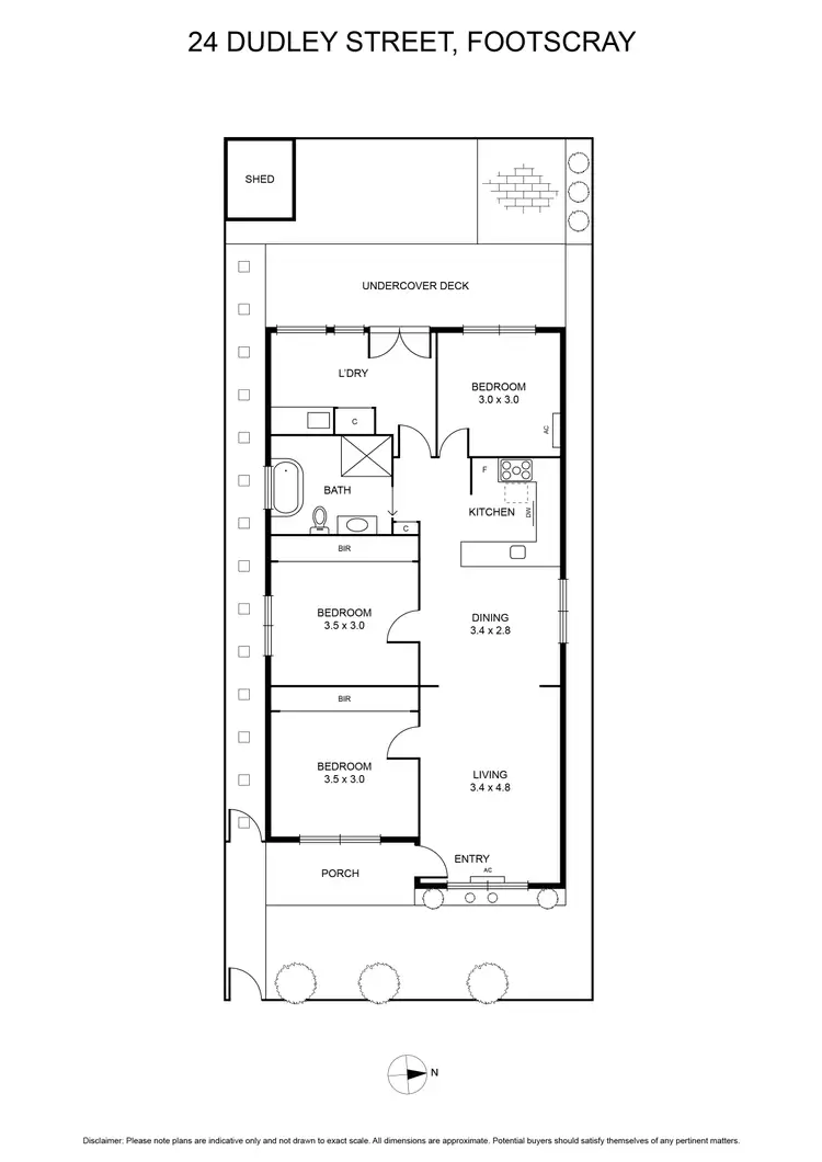 Floorplan of Homely house listing, 24 Dudley Street, Footscray VIC 3011