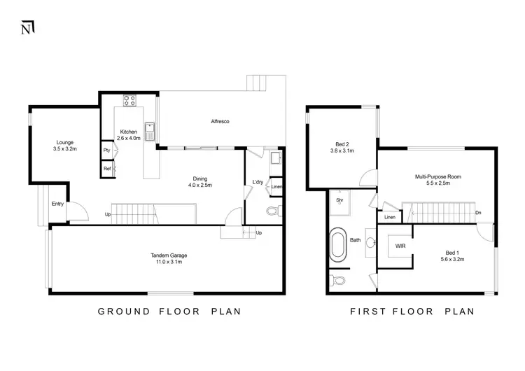 Floorplan of Homely semi-detached listing, 32 Charles Avenue, Minnamurra NSW 2533