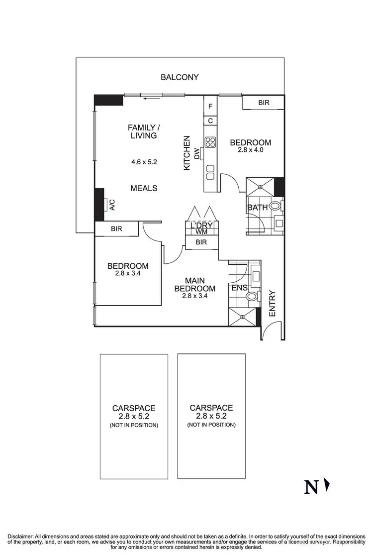Floorplan of Homely apartment listing, G02/8 Hepburn Road, Doncaster VIC 3108