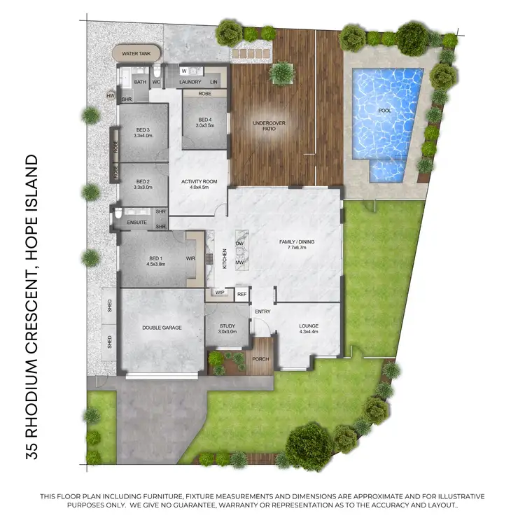 Floorplan of Homely house listing, 35 Rhodium Crescent, Hope Island QLD 4212