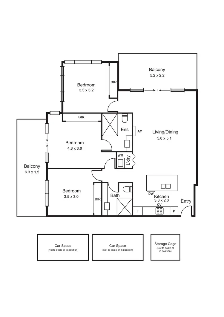 Floorplan of Homely apartment listing, 301/25 Truganini Road, Carnegie VIC 3163