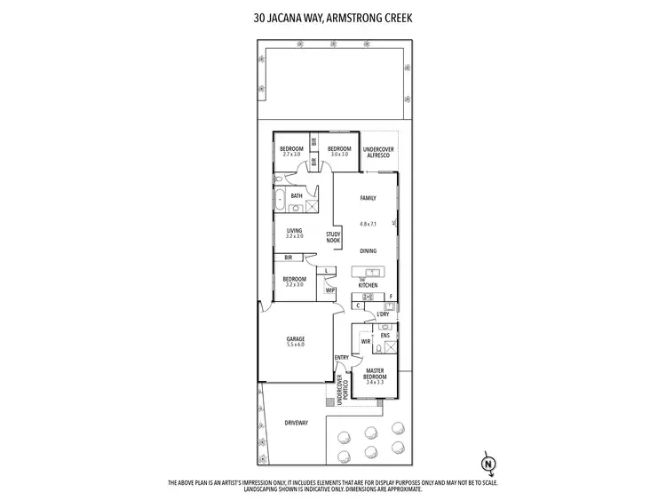 Floorplan of Homely house listing, 30 Jacana Way, Armstrong Creek VIC 3217