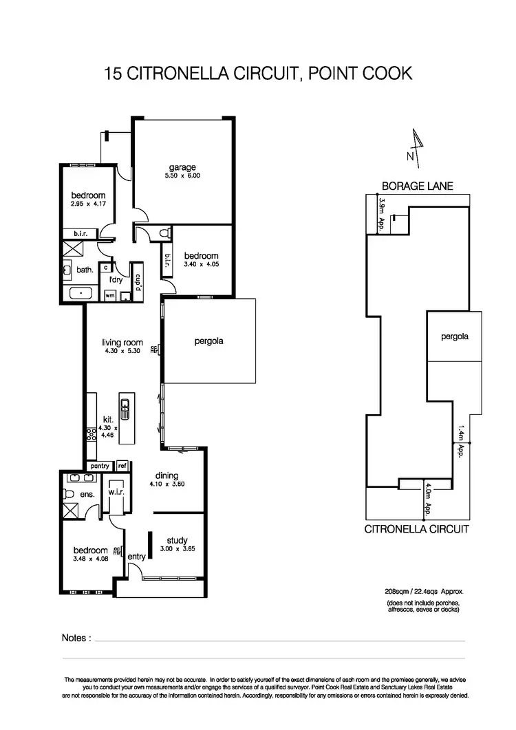 Floorplan of Homely house listing, 15 Citronella Circuit, Point Cook VIC 3030