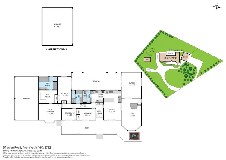 Floorplan of Homely house listing, 54 Avon Road, Avonsleigh VIC 3782