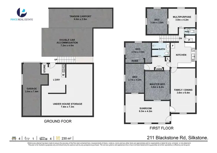 Floorplan of Homely house listing, 211 Blackstone Road, Silkstone QLD 4304