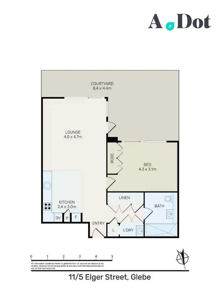 Floorplan of Homely apartment listing, 11/5 Elger Street, Glebe NSW 2037