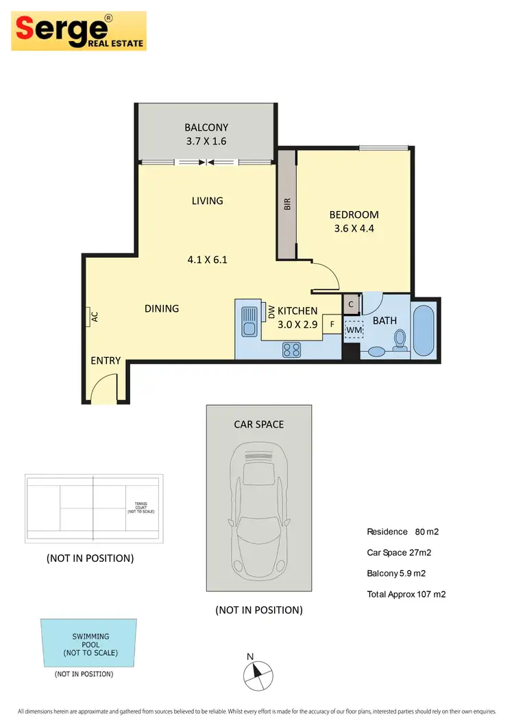 Floorplan of Homely apartment listing, 115/600 Epsom Road, Flemington VIC 3031