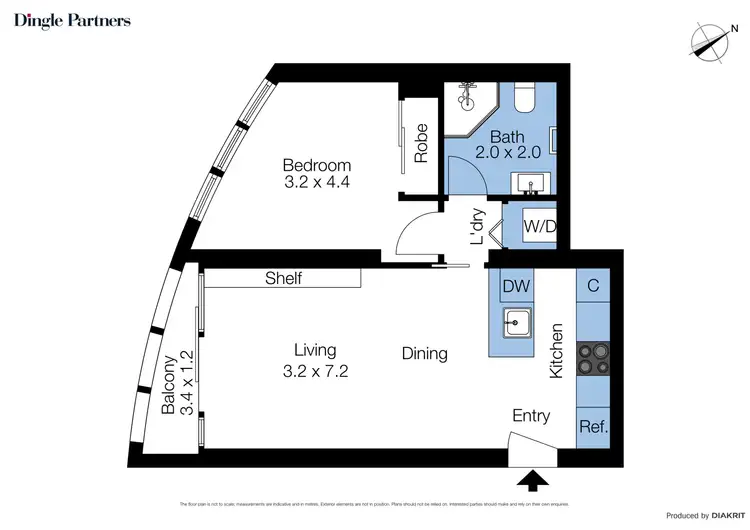 Floorplan of Homely apartment listing, 3208/9 Power Street, Southbank VIC 3006