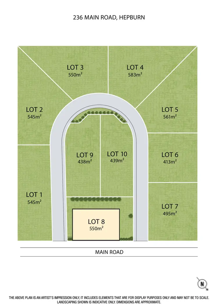 Floorplan of Homely land listing, LOT Lot 1, 236 Main Road, Hepburn VIC 3461