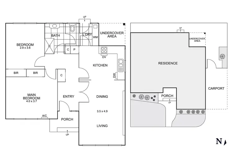 Floorplan of Homely unit listing, 17/5-7 Collocott Street, Mordialloc VIC 3195