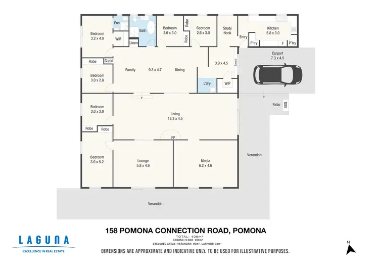 Floorplan of Homely rural property listing, 158 Pomona Connection Road, Pomona QLD 4568